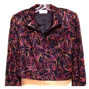 Sirree silk zip up dress jacket